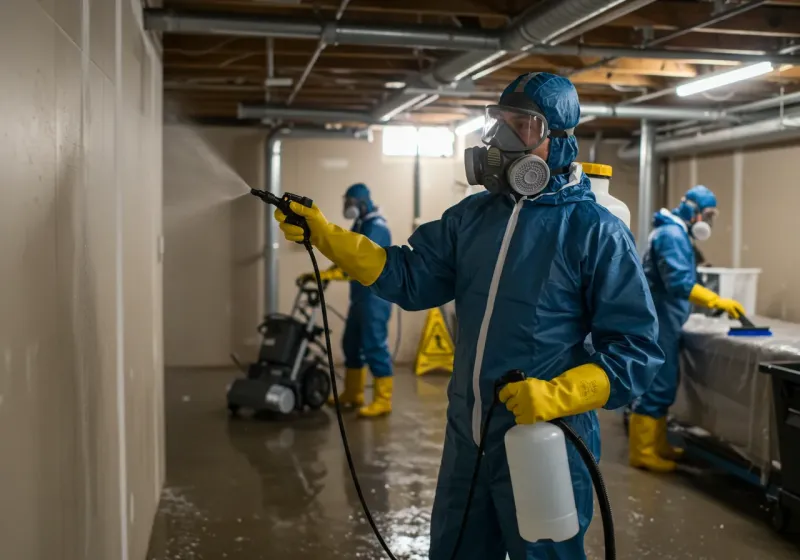 Basement Sanitization and Antimicrobial Treatment process in Muskogee, OK